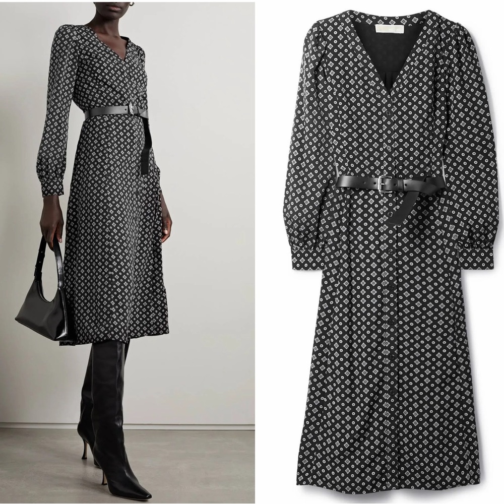 Michael Kors Kate Belted Midi Dress